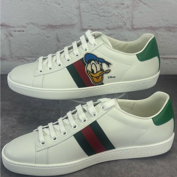 Gucci x Disney NIB Donald Duck Ace Web Low Top Sneakers - Picture 1 of 12